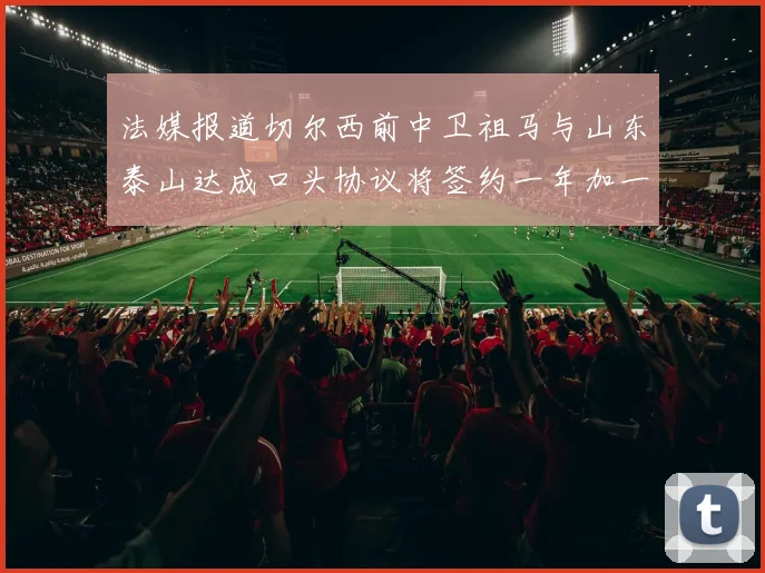 法媒报道切尔西前中卫祖马与山东泰山达成口头协议将签约一年加一年